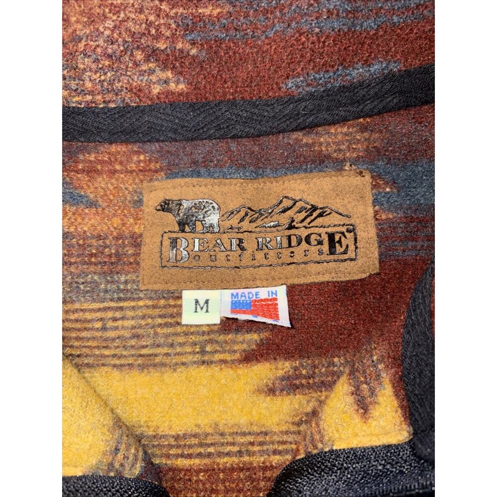 Bear Ridge Outfitters Fleece Jacket Men's Sz M Aztec Southwestern - Picture 4 of 6